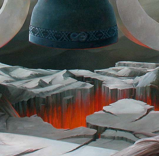 detail of painting Hell's Bells