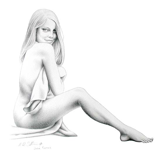 Drawing of Jodie Foster