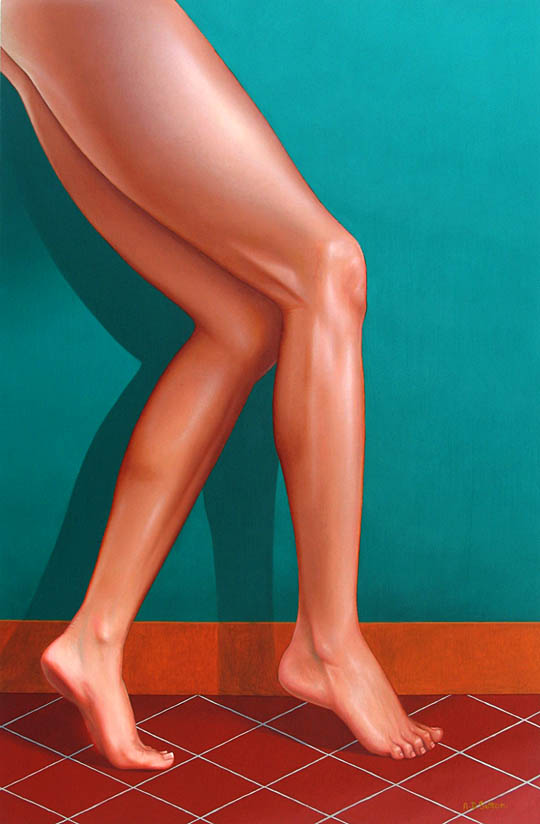 figure artwork of female legs