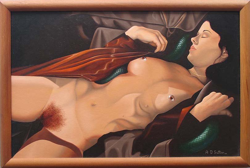 Nude erotic painting