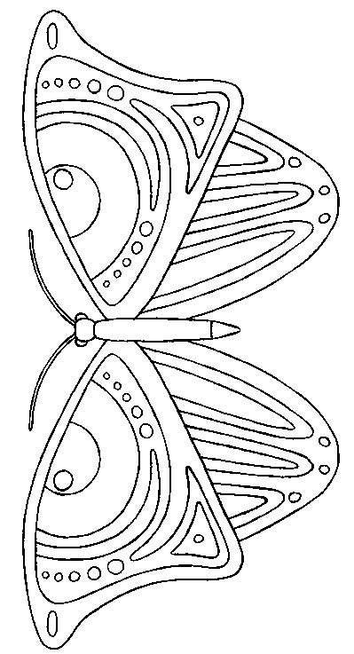 colouring picture of a butterfly